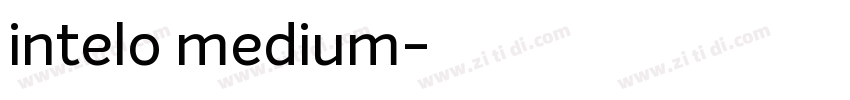 intelo medium字体转换